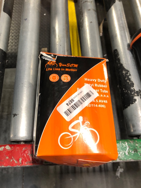 Photo 2 of 20x4.0 Heavy Duty E-Bike Tubes AV48mm Schrader Valve 20'' Inner Tubes 20x4.0/4.5 Compatible with 20x4.0 20x4.5 102/114-406 E-Bike Bicycle Fat Tire Tubes 2-PCS