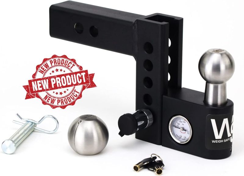 Photo 1 of 
Weigh Safe Aero Hitch - Adjustable Trailer Hitch Ball Mount - 4" Drop Hitch for 2" Receiver - Premium Heavy