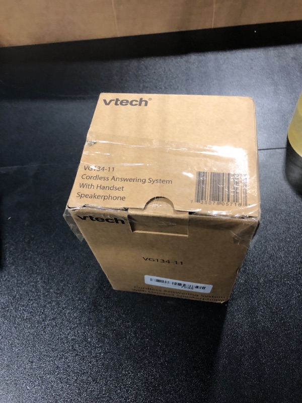 Photo 1 of  VTech VG134-11 DECT 6.0 Cordless Home Phone with Bluetooth Connection, Digital Answering Machine, Backlit Display,Full Duplex Speakerphone, Caller ID/Call Waiting,1000 ft Range (Black)