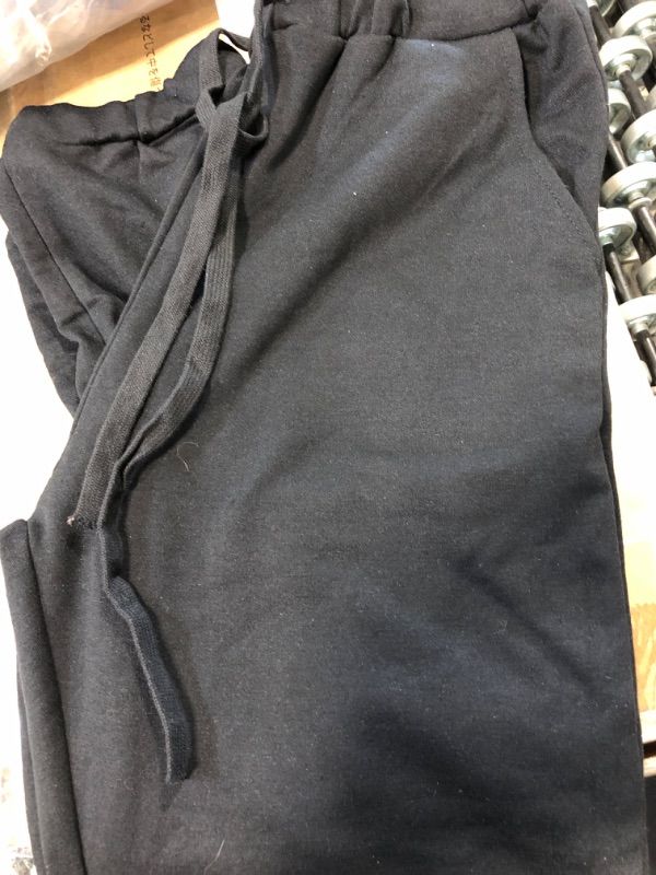 Photo 4 of  Women's Cinch Bottom Sweatpants Athletic Joggers Lounge Pants with Pockets/Black Jogger String***