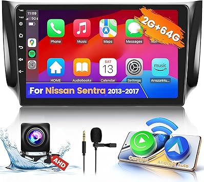 Photo 1 of ***MINOR DAMAGE SEE NOTES***

Roinvou 2+64G Android CarPlay Stereo for 2013-2017 Nissan Sentra, Built-in Wireless CarPlay Radio with Android Auto, 10.1'' Touch Screen in-Dash GPS Navigation Support Mirror Link BT FM RDS AHD