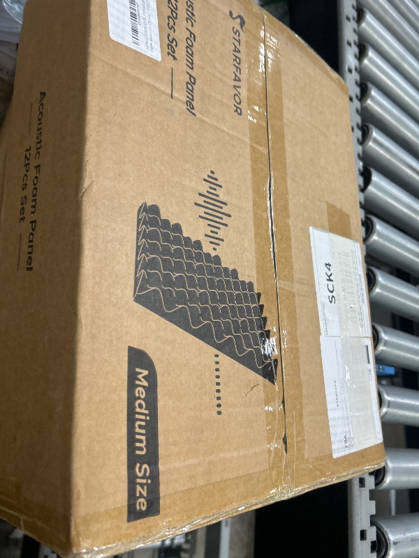 Photo 1 of 12 PCS Acoustic Panels 16" x 12" x 2", Sound Proof Foam Panels for Wall, High Density Fire Resistant Egg Crate Foam, Noise Dampening Sound Absorbing Soundproof Board for Music Home Studio