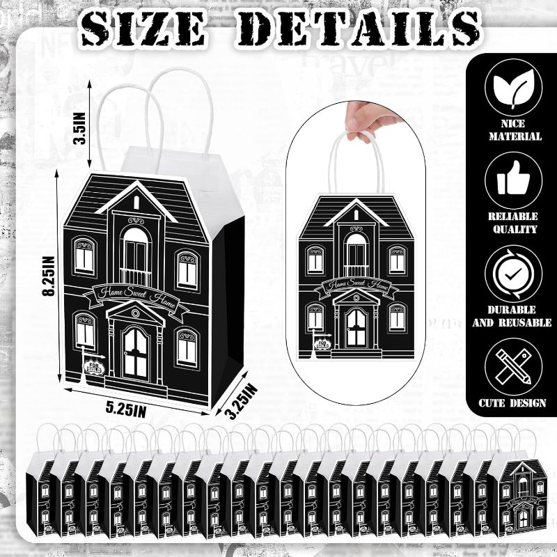 Photo 3 of (READ FULL POST) Colarr 50 Pcs Real Estate Agent Supplies House Shaped Gift Bag 5.25 x 3.25 x 8.25 Inch Real Estate Bag with Handles Kraft Real Estate Agent Gift Bags for Real Estate Favor Home Gift (Blue)