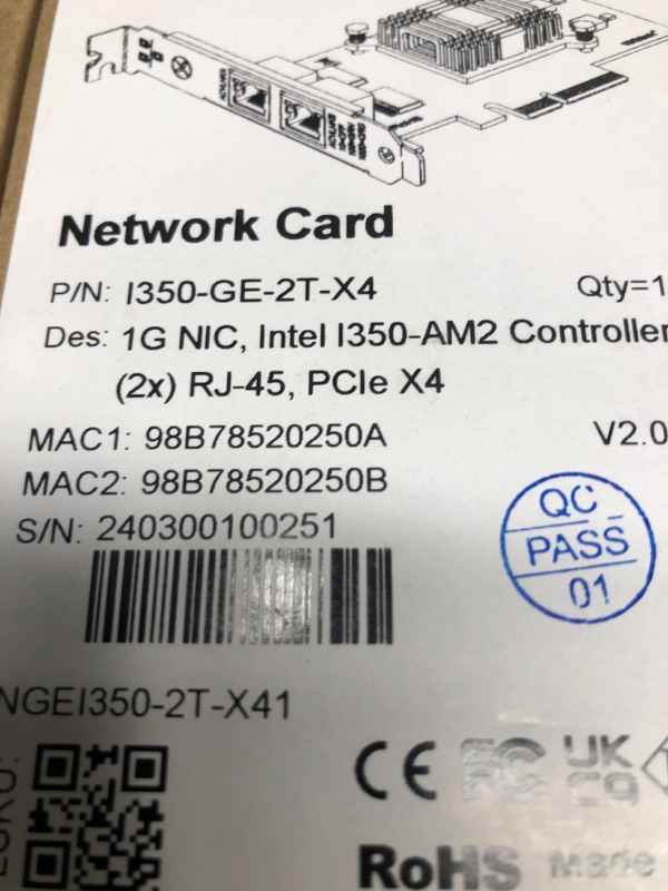 Photo 3 of 1.25G Gigabit Ethernet Converged Network Adapter (NIC)