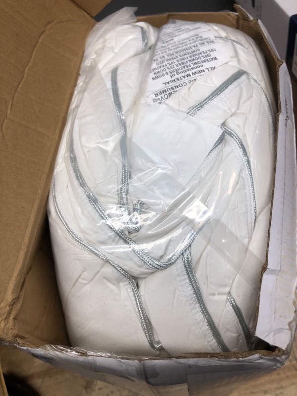 Photo 1 of APSMILE Oversized King Feathers Down Comforter Duvet Insert - Ultra-Soft All Season Down Comforter Hotel Collection Comforter, Fluffy Medium Warmth (120"x98", White)