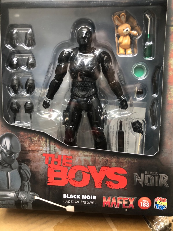 Photo 2 of ????????(MEDICOM TOY) MAFEX No.183 The Boys Black Noir, Black Noir, Total Height Approx. 6.3 inches (160 mm), Non-Scale, Pre-Painted Action Figure