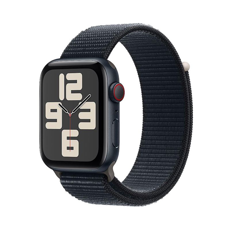 Photo 1 of Apple Watch SE GPS (2023, 2nd Generation) 40mm Midnight Aluminum Case with Midnight Sport Loop