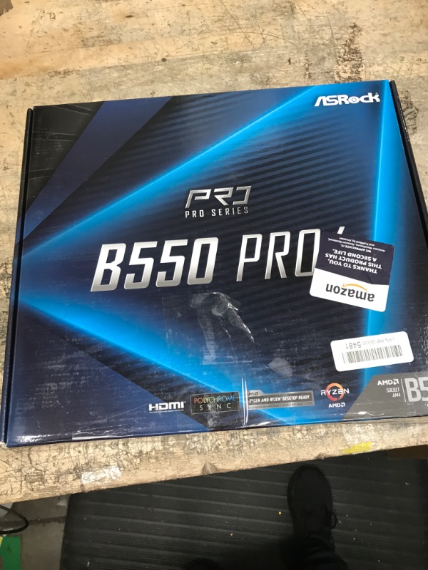 Photo 4 of ASRock B550 PRO4 Supports 3rd Gen AMD AM4 Ryzen/Future AMD Ryzen Processors Motherboard