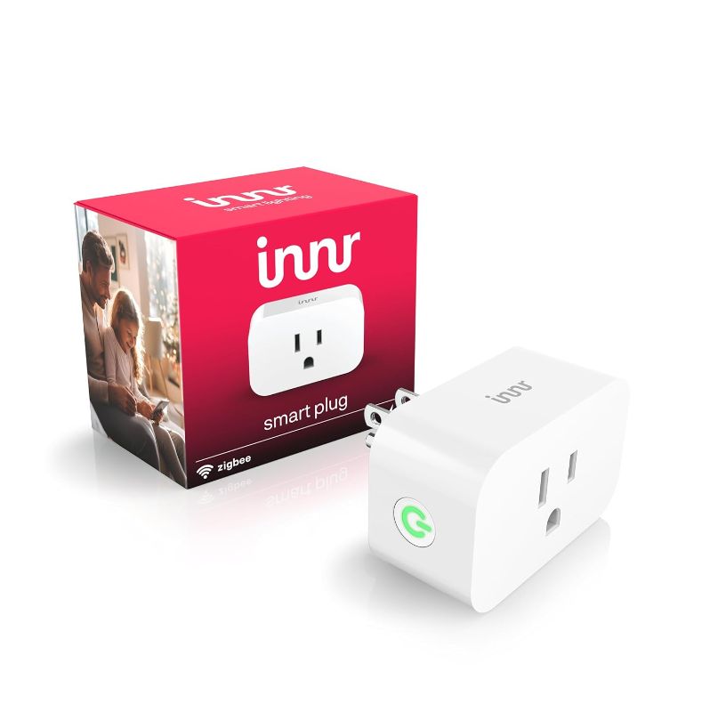 Photo 1 of (READ FULL POST) Innr Zigbee Smart Plug, Smart Outlet, Works with Philips Hue*, Home Assistant, and SmartThings, Zigbee Repeater, Real-time Power Monitoring, 1-Pack
