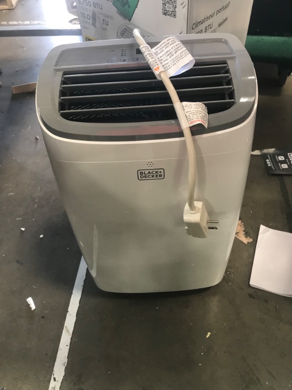Photo 1 of BLACK+DECKER 10,000 BTU Portable Air Conditioner up to 450 Sq.Ft. with Remote Control,White White 1 Count (Pack of 1)