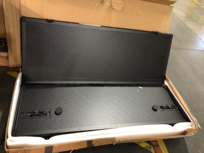 Photo 1 of ***SEE NOTES*** Rough Country Hard Low Profile Truck Bed Cover for Chevy Silverado 1500/GMC Sierra 1500 (2019-2024) - 5'10 (69.9") Tri-Fold Tonneau Cover