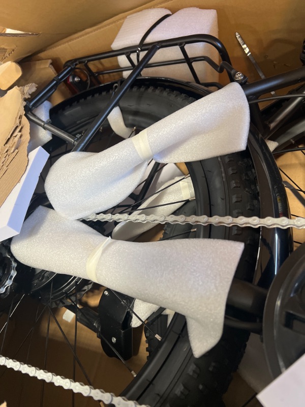 Photo 1 of Aipas A2 Folding Electric Bike, 20'' Fat Tire Electric Bike with 750W Motor, 48V Removable Battery, 28MPH Max Speed, 45 Mile Range, Step-Through Frame and 7-Speed with 2 Baskets