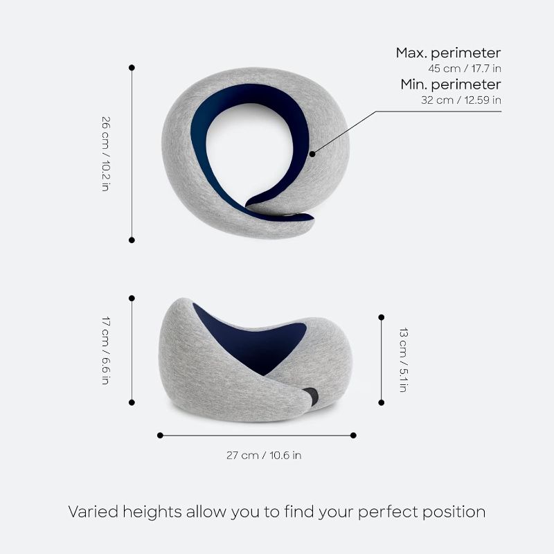 Photo 4 of (READ FULL POST) Ostrichpillow Go Neck Pillow - Premium Memory Foam Travel Pillow, 360º Ergonomic Design, Asymmetrical Sides, Travel Bag Included, Washable Modal Cover