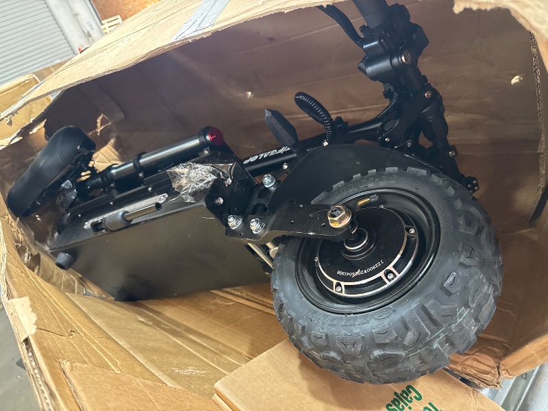 Photo 1 of **MINOR DAMAGE READ NOTES**
Electric Kick Scooter High Power Dual Drive 5600W Motor Top Speed 70KM/H, 60V27AH Lithium Battery Long Range 60-70KM, 11" Vacuum Off-Road Tire, Adult Electric Scooter with Foldable Seat Removable