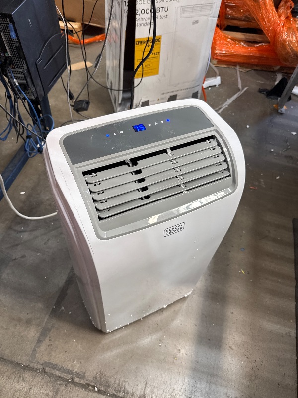 Photo 2 of ***USED - MISSING PARTS - UNTESTED - SEE COMMENTS***
BLACK+DECKER 12,000 BTU Portable Air Conditioner up to 550 Sq.Ft. with Remote Control, White