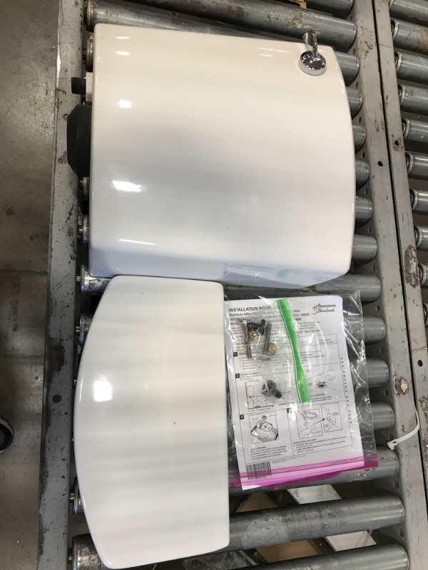 Photo 2 of ** Only toilet tank is included** American Standard 606CA001.020 H2Optimum Two-Piece Toilet with Toilet Seat and Wax Ring, Elongated Front, Standard Height, White, 1.1 gpf