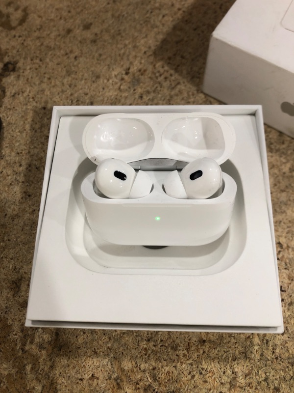 Photo 2 of Apple AirPods Pro (2nd Generation) Wireless Ear Buds with USB-C Charging