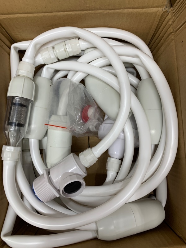 Photo 1 of loosoo Pool Cleaner Feed Hose 32.8 ft, Feed Hose Kit with UWF and Float Compatible with Zodiac Polaris 180, 280, 280 Tank Trax, 380, TR28P, 3900 Sport Pool Cleaner Feed Hose G5 White