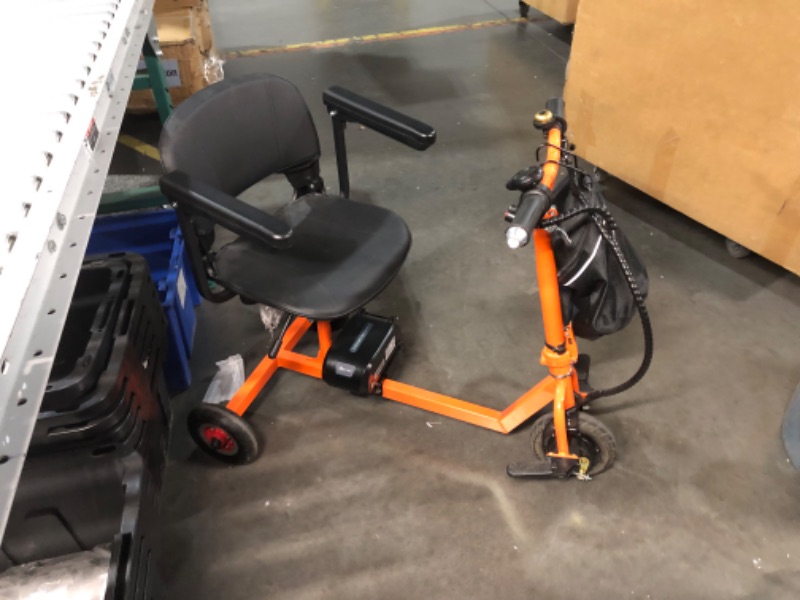 Photo 5 of ***USED - UNTESTED - SEE COMMENTS***
VEVOR Portable 3 Wheel Mobility Scooter for Seniors - Folding Electric Powered Mobility Scooter with 12 Mile Long Range, All Terrain Travel Wheelchair with 48V Lithium-ion Battery, Max Support 330LBS