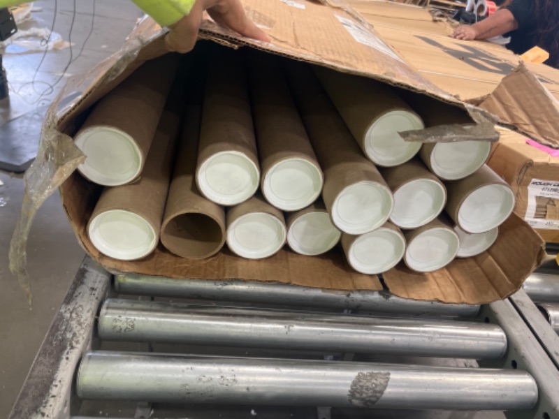 Photo 2 of  15 CLAUVINCK 2" x 73 inch Kraft Mailing Tube, shipping, Heavy Duty Mailers Poster Tube Packing 2 inches x 73 inches  inches Office 