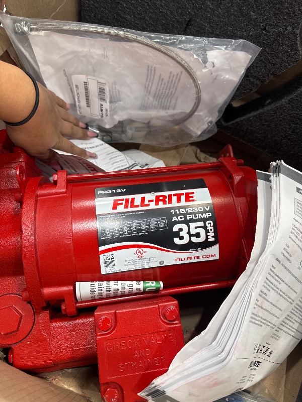 Photo 1 of Fill-Rite FR313V 115V/230V 35 GPM Fuel Transfer Pump w/AST Remote