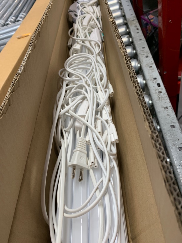 Photo 1 of (Pack of 8) LED T5 Integrated Fixture 4FT