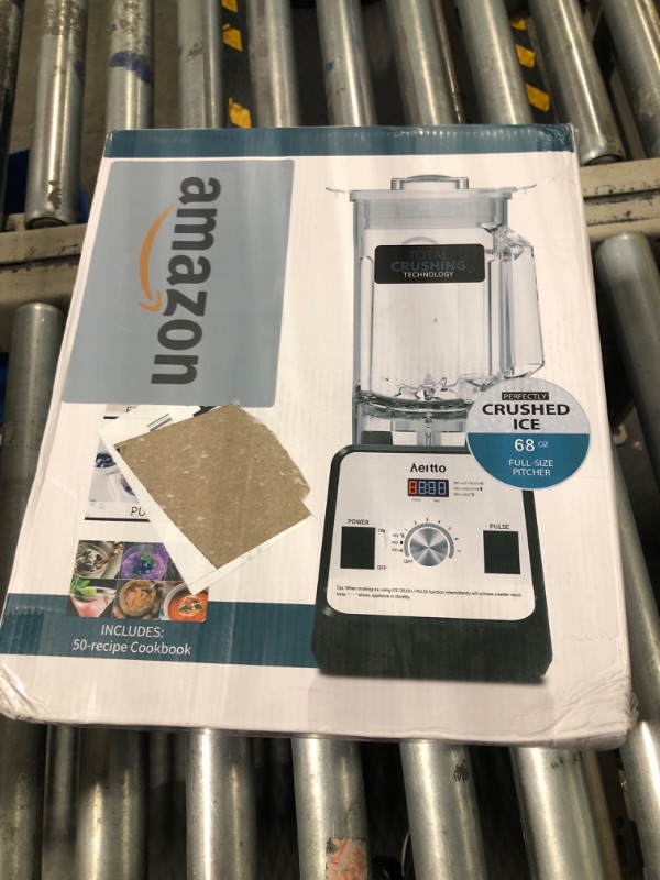 Photo 1 of Aeitto Blender, Blenders for Kitchen with 1500-Watt Motor, 68 Oz Large Capacity, Professional Countertop Blenders for Ice Crush, Frozen Drinks, Silver