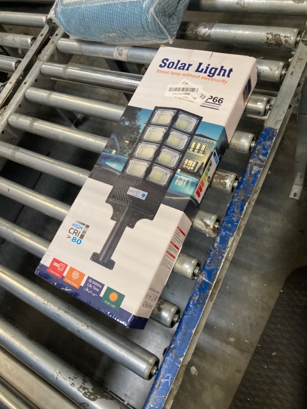 Photo 1 of 800W Solar Street Lights Outdoor Waterproof, 80000LM, Dusk to Dawn Solar with Motion Sensor and Remote Control, LED Flood Light, Luces solares para exteriores, Suitable for courtyards, Garage.