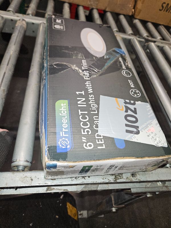 Photo 2 of **USED****UNABLE TO TEST**
FREELICHT 6 Pack Retrofit LED Recessed Lighting 6 Inch, Selectable 2700K/3000K/4000K/5000K/6000K, Dimmable Flat LED Can Lights, 10W=110W, 1000LM, IC & Damp Rated, ETL & FCC Certified