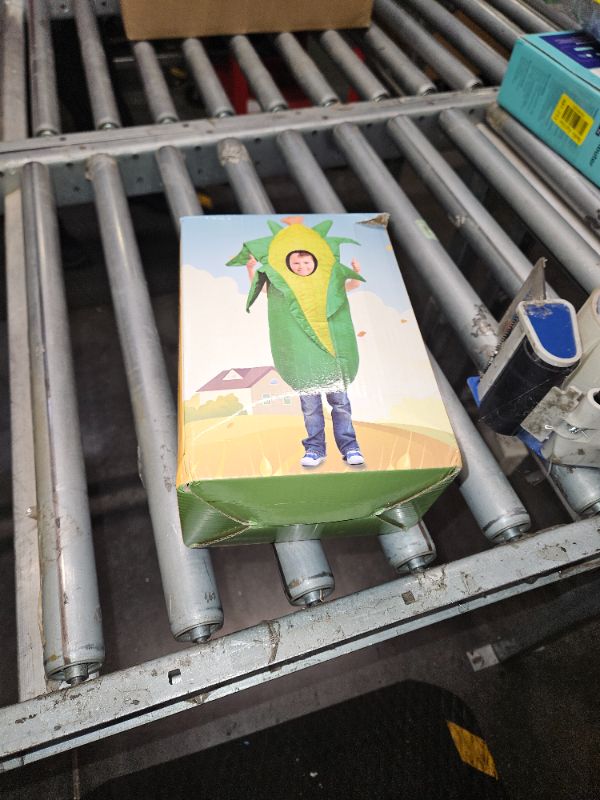 Photo 1 of **USED**
Spinosaurus Inflatable Corn Costume for Kids Inflatable Halloween Costumes Funny Food Costume Blow Up Costumes for Boys Girls
