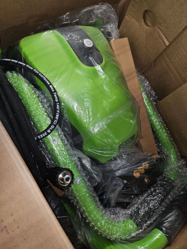 Photo 1 of **UNABLE TO TEST**
 Greenworks 3000 PSI (1.1 GPM) TruBrushless Electric Pressure Washer (PWMA Certified)