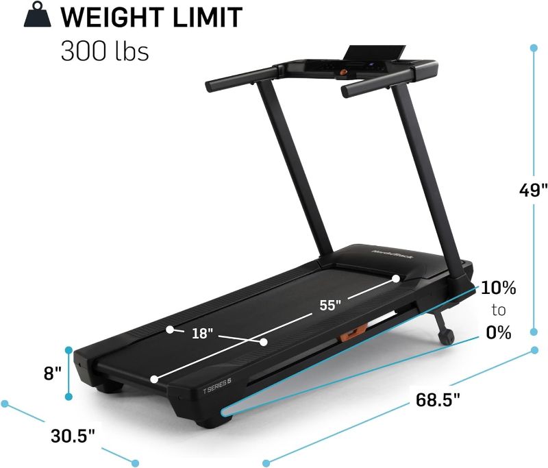 Photo 1 of ****PHOTO SIMILAR TO THE PRODUCT****NordicTrack T Series: Perfect Treadmills for Home Use, Walking or Running Treadmill with Incline, Bluetooth Enabled, 300 lbs User Capacity