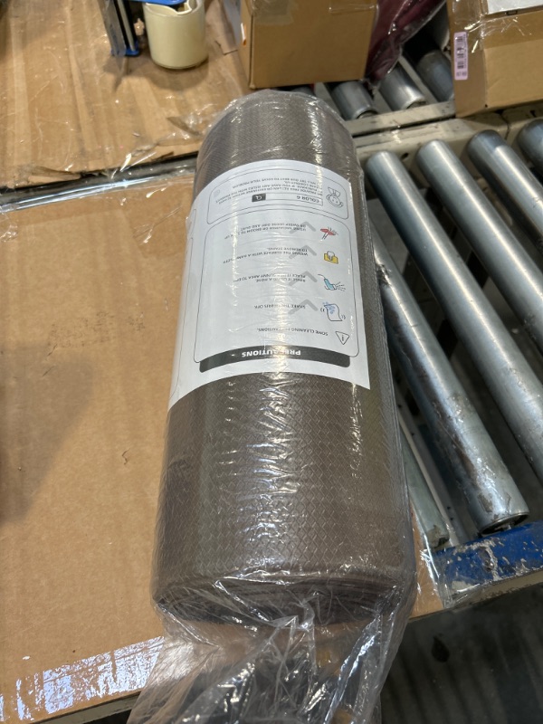 Photo 1 of Color&Geometry Kitchen Rugs, Kitchen Rug Set 2 Piece Kitchen Runner Rug Kitchen Floor Mat, Cushioned Anti Fatigue Kitchen Mat Non Skid Waterproof Comfort Standing Kitchen Rug, 17"x29"+17"x59", Brown