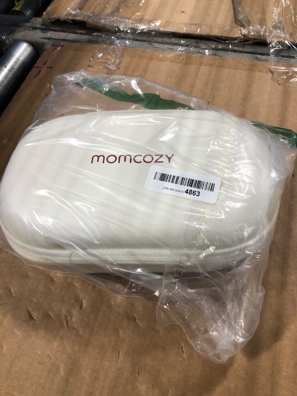 Photo 2 of *FOR PARTS ONLY* *ONE DOES NOT HOLD CHARGE* Momcozy Breast Pump Hands Free M5, Wearable Breast Pump of Baby Mouth Double-Sealed Flange with 3 Modes & 9 Levels, Electric Breast Pump Portable - 24mm, 2 Pack Quill Gray 2 Count Quill Gray