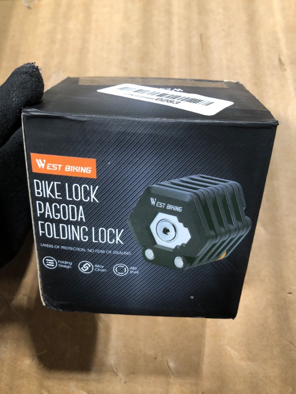 Photo 1 of ICOCOPRO Folding Bike Lock with 3 Keys, 2.8 FT Bicycle Lock Compact Bike Locks Anti Theft, High Security Scooter Lock Bike Lock Combination, Heavy Duty Bike Chian Lock with Bracket