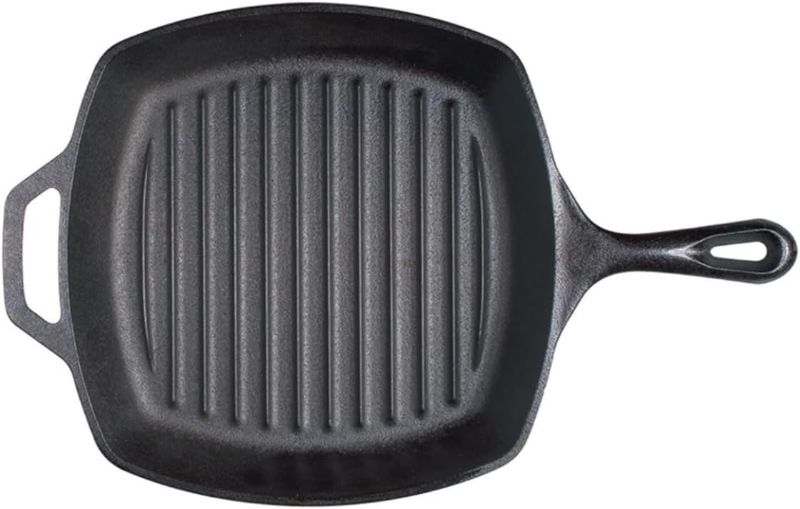 Photo 1 of 
Lodge L8SGP3 Cast Iron Square Grill Pan, Pre-Seasoned, 10.5-inch