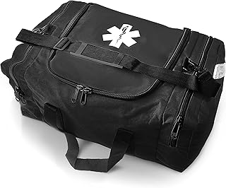 Photo 1 of ASA TECHMED Large EMT First Responder Trauma Medical Bag Empty for Home 21x12x9 Inches, Office, School, EMTs, Paramedics, First Responders, Black