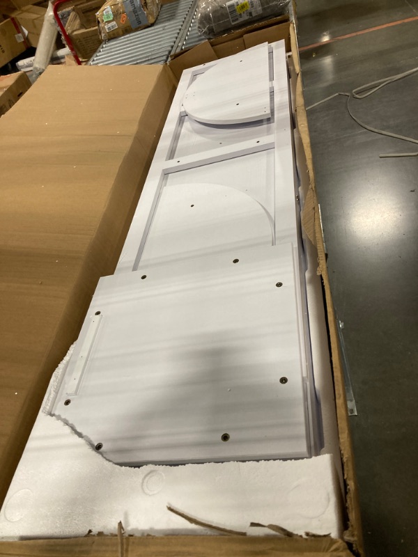 Photo 1 of HNEBC 360° Swivel Jewelry Armoire with Mirror, LED Mirror Jewelry Cabinet Standing, Full Length Mirror with Jewelry Storage, Standing Jewelry Organizer/Lockable Wheels/Foldable Makeup Shelf (C-White)