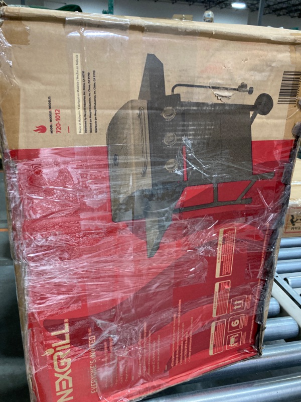 Photo 1 of ***VERY USED / VERY DIRTY / NO RETURN*** Nexgrill Premium 3 Burner Propane Barbecue Gas Grill, Side Table Open Cart with Wheels, Outdoor Cooking, Patio, Garden Barbecue Grill, 27000 BTUs, Black and Silver