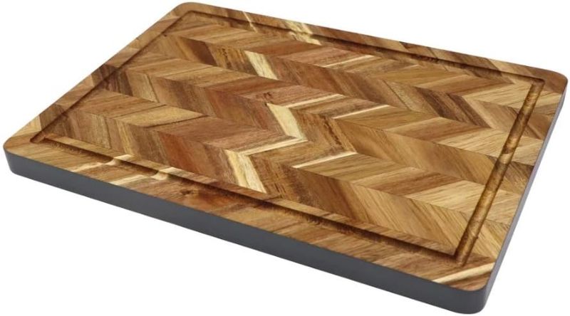 Photo 1 of ***DAMAGE BOX*** Choing BoardWood Cutting Board With Juice Groove Rectangle End Grain Choing Serving Boards Wooden Butcher Block
