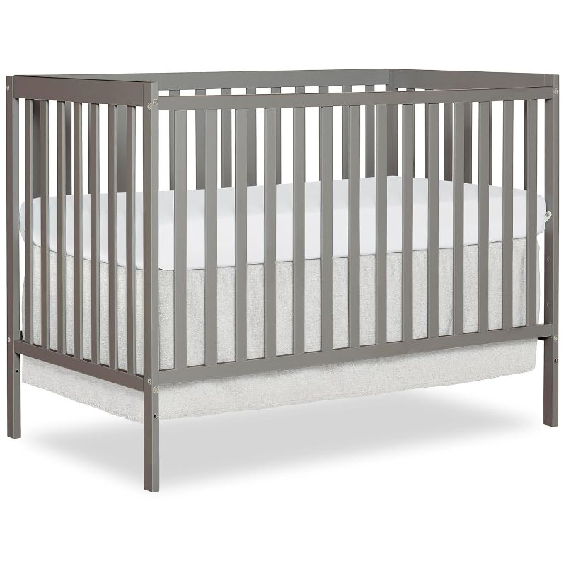 Photo 1 of 
Dream On Me Synergy 5-In-1 Convertible Crib In Cool Grey, JPMA & Greenguard Gold Certified, Constructed out of solid reclaimed New Zealand Pine wood,...