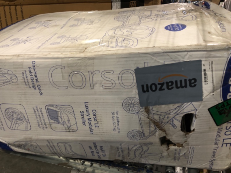 Photo 1 of Chicco Modular Travel System - Corso LE Stroller, KeyFit 35 Infant Car Seat and Base - Stroller and Car Seat Combo in Veranda/Grey Corso Modular Travel System LE Veranda