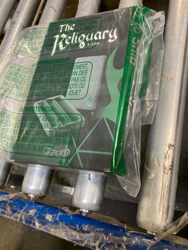 Photo 1 of Forged Dice Co. Premium 3-Row Dice Case - Combination Dice Box and Dice Tray - Protects Polyhedral Dice Sets - Felt-Lined Storage Rows - Magnetic Lid Closure - Perfect Metal Dice Storage Box - Green