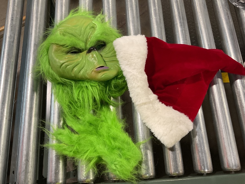 Photo 1 of Green Santa Monster Mask Glove and Hat