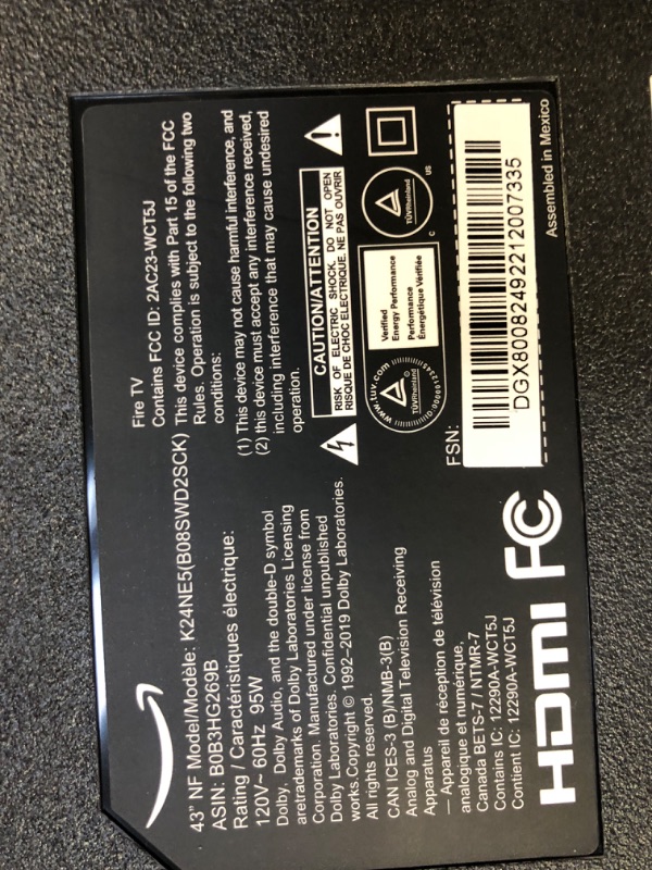 Photo 1 of Amazon Fire TV 43" 4-Series 4K UHD smart TV with Fire TV Alexa Voice Remote