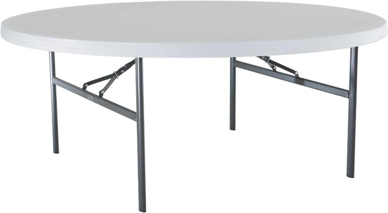 Photo 1 of ***new, in factory packing*** Lifetime 22673 Folding Round Table, 6 Foot, White Granite
