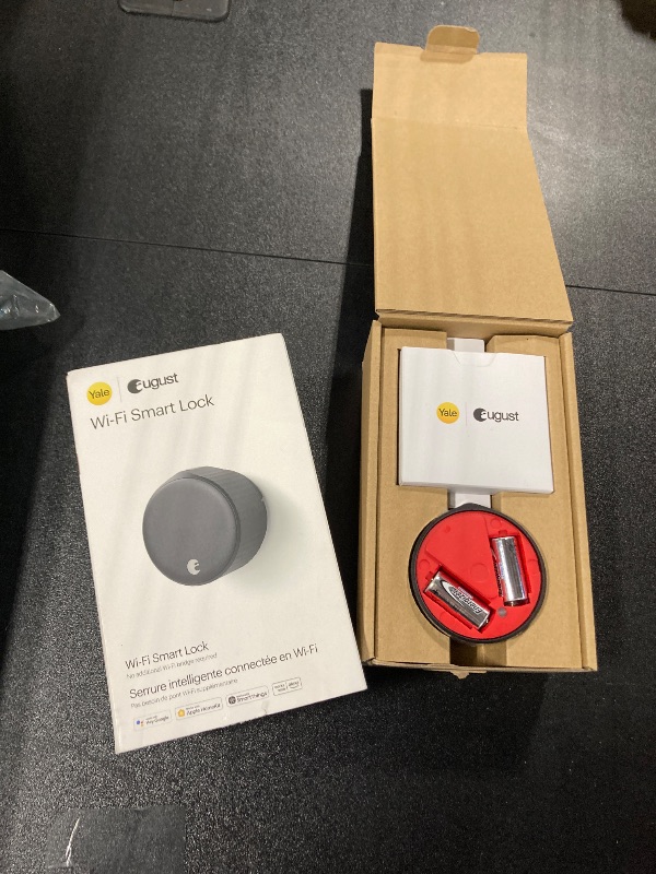 Photo 1 of August AUG-SL05-M01-S01 Wi-Fi (4th Gen) Smart Lock - Fits Your Existing Deadbolt in Minutes, Silver