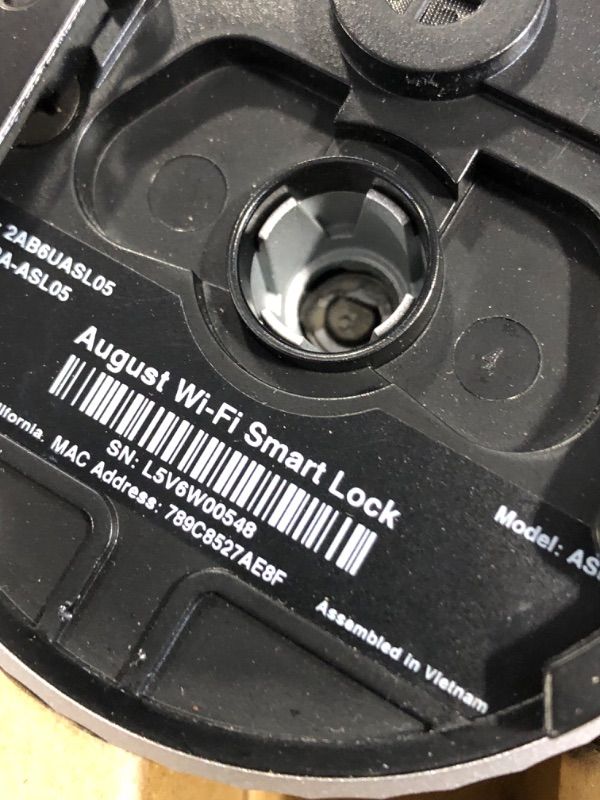 Photo 1 of August AUG-SL05-M01-S01 Wi-Fi (4th Gen) Smart Lock - Fits Your Existing Deadbolt in Minutes, Silver