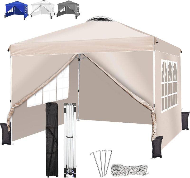 Photo 1 of ***SIMILAR****
10'x10' Pop up Canopy Tent with Sidewalls, Heavy Duty Instant Outdoor Canopy 