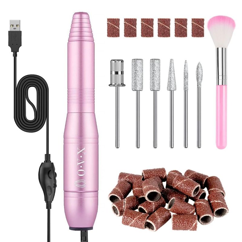 Photo 1 of 
Portable Electric Nail Drill Machine, Professional 20000 RPM USB Manicure Pedicure Drills for Acrylic Nails Gel Polishing Shape Tools